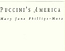 Allan W. Atlas. Belasco and Puccini: 