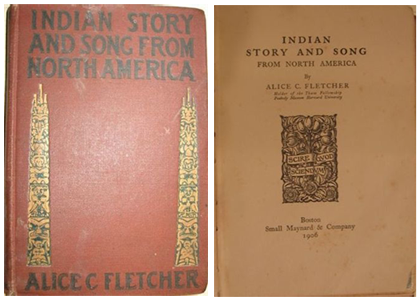Puccini's personal copies of  Alice C. Fletcher's "Indian Story and Song from North America" (Boston:  Small, Maynard and Co., 1906).